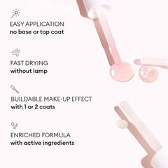 Manucurist Active Bright nails before after reveal natural pearl glow and strength.