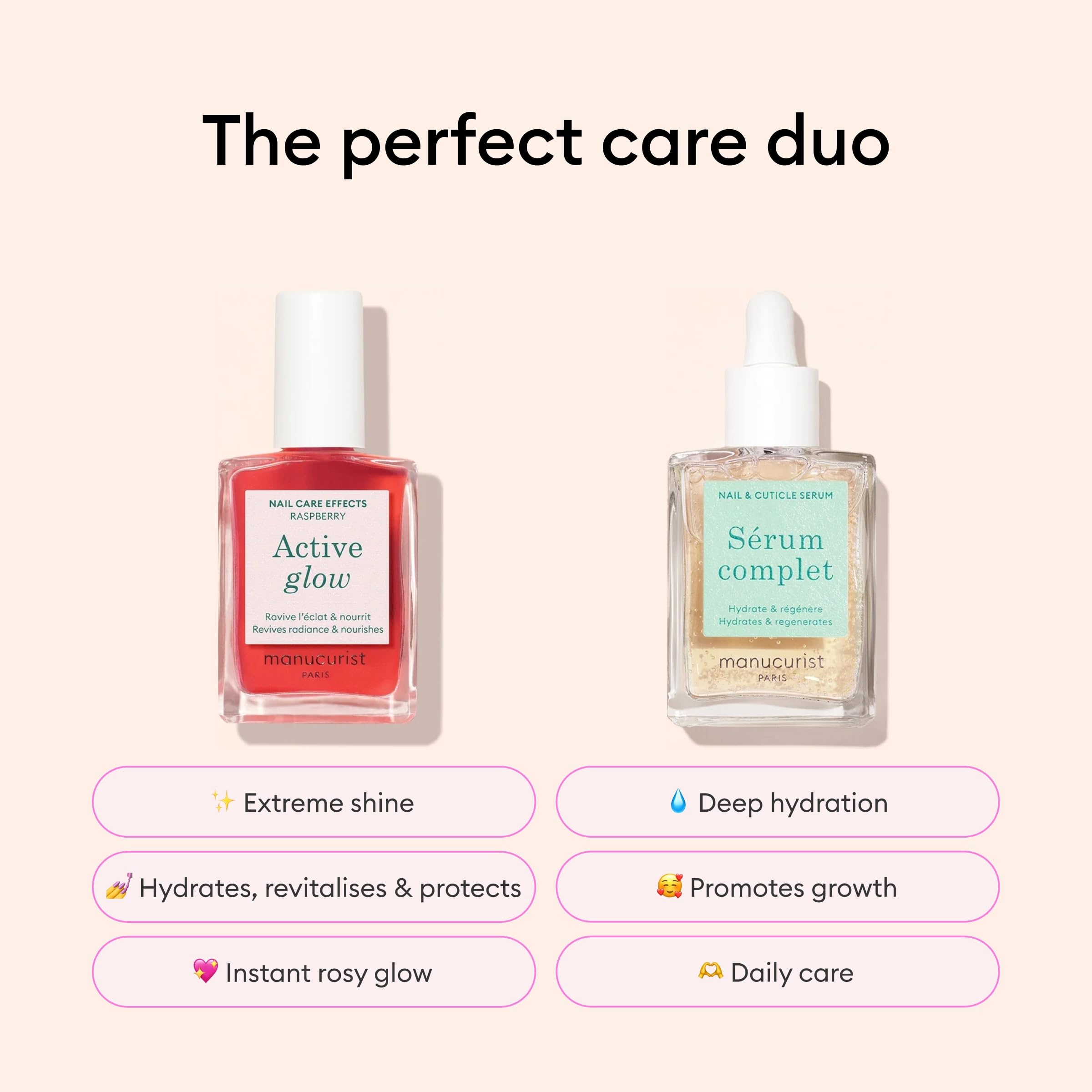 Manucurist Active Discovery Kit Active Glow polish delivers rosy radiance and shine.