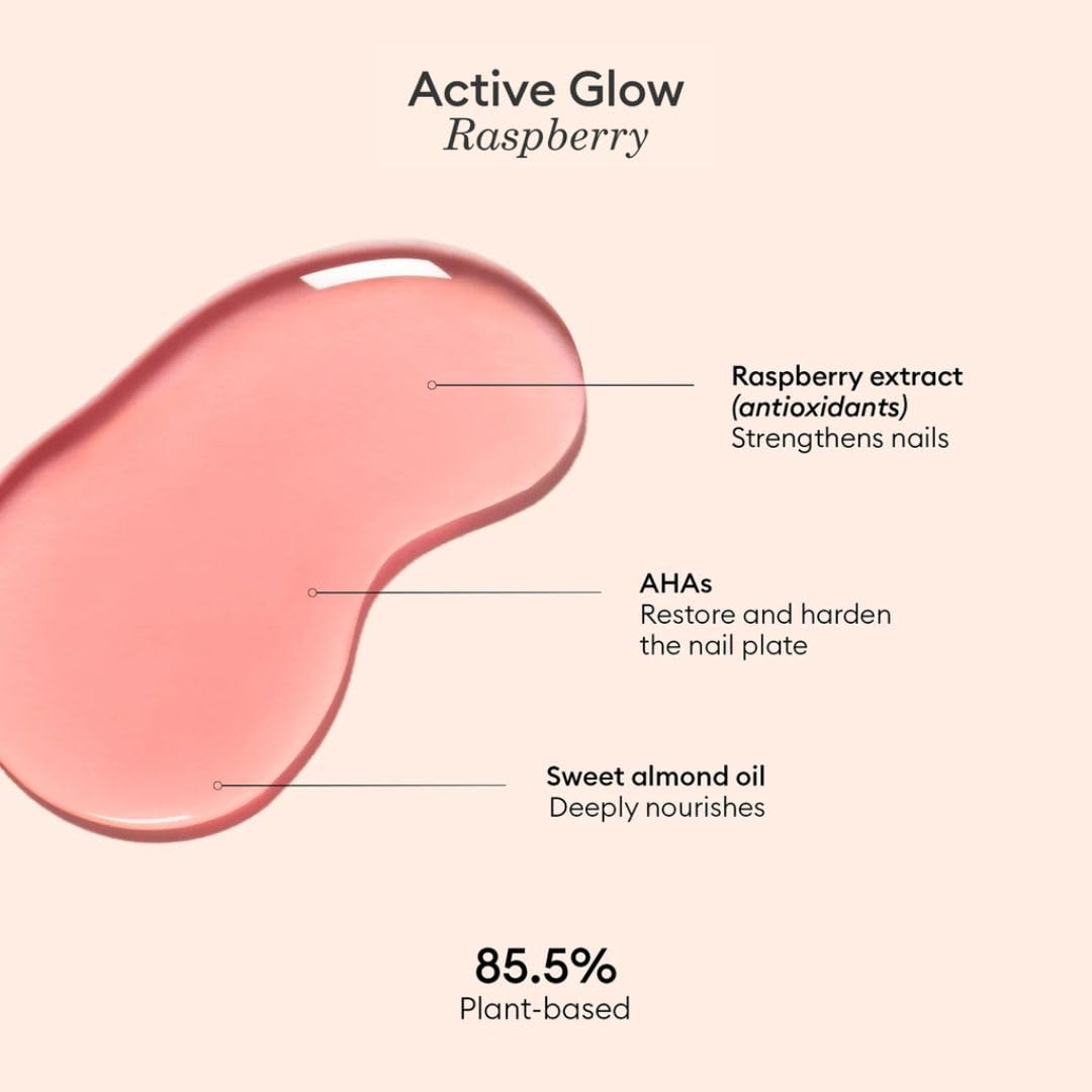 Manucurist Active Glow Raspberry quick-dry finish promises seven-day shine.
