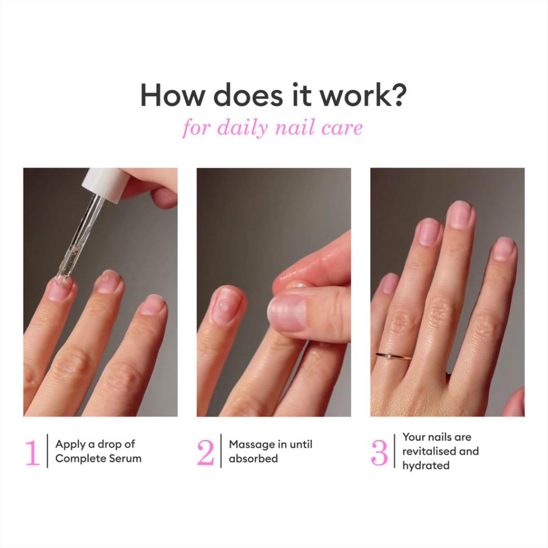 Manucurist Complete Serum plant-based formula for hydrating care.