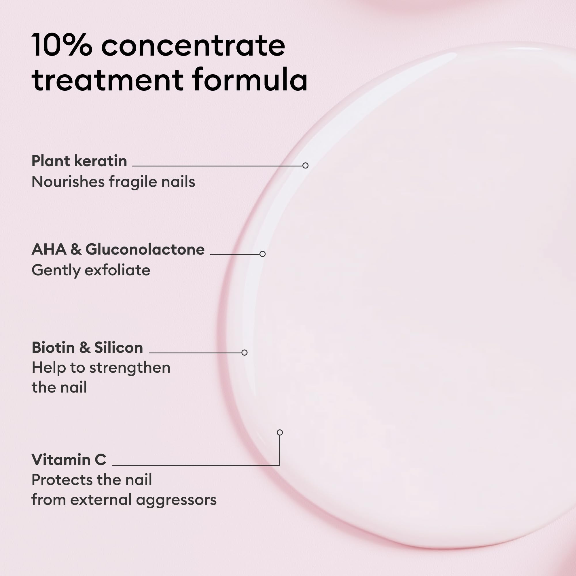 Manucurist Keratin Booster made in France with packaging close-up.