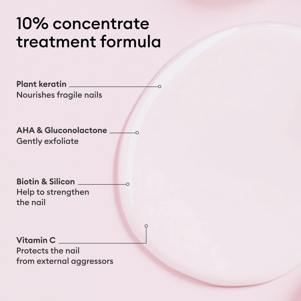Manucurist Keratin Booster made in France with packaging close-up.