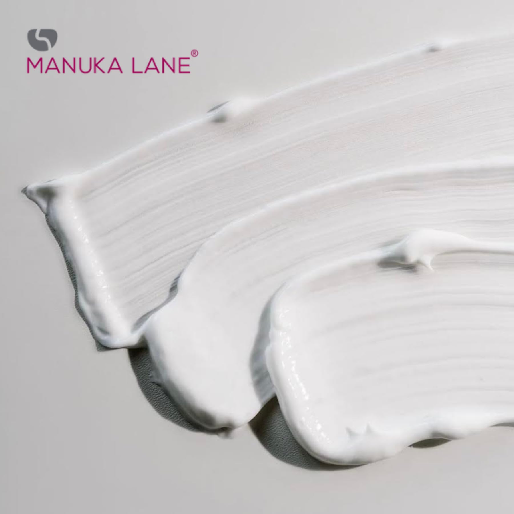 Manuka Lane cream on face and neck during routine highlights targeted, gentle coverage