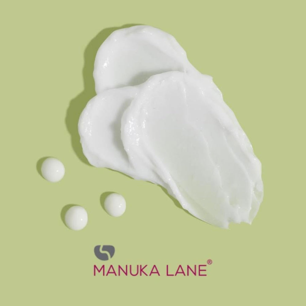 Manuka Lane cream on hand application demonstrates smooth, quick absorption for daily skincare