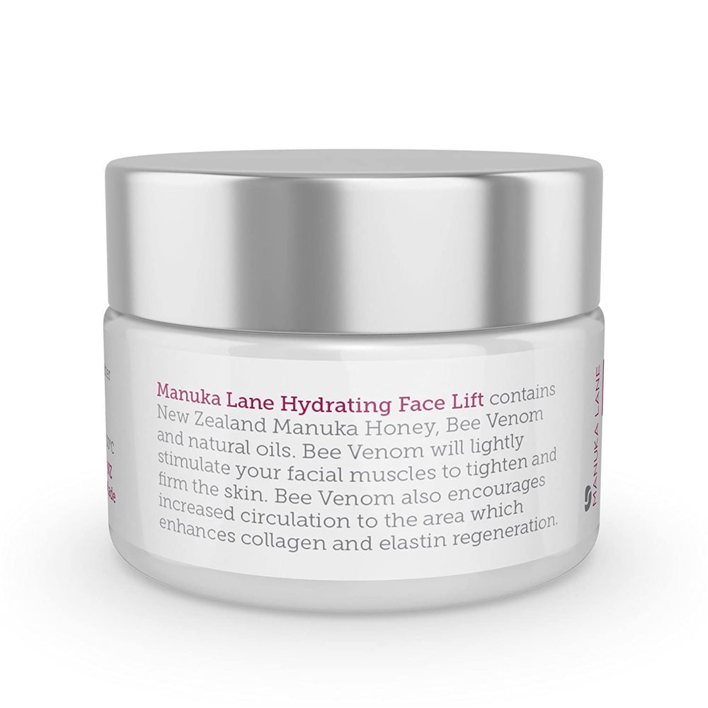 Manuka Lane luxury packaging box front conveys premium clean beauty and eco-conscious branding