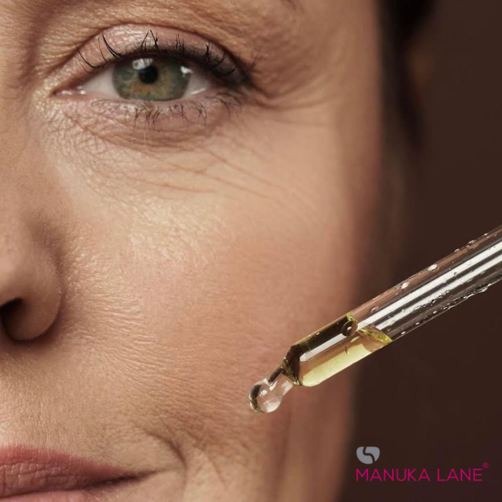 Manuka Lane natural ingredients seal emphasizes safety and 100 percent natural formula