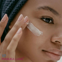 Manuka Lane shea and cocoa butter texture demonstrates rich hydration and buttery softness