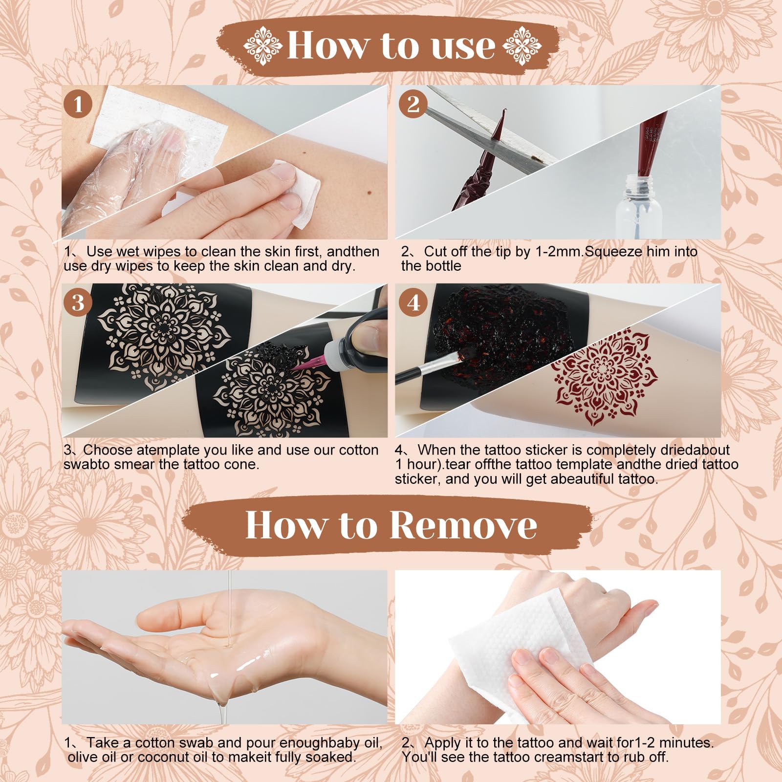 ManYan HaiYan large design stencils help you achieve statement patterns easily.