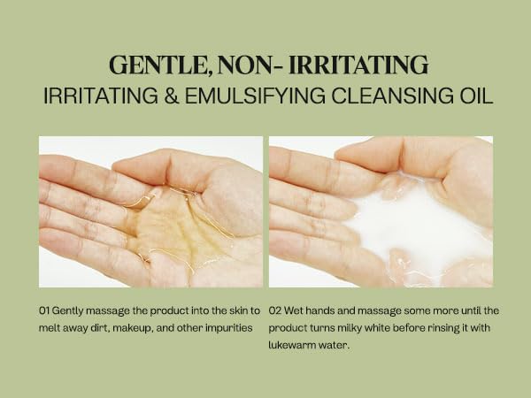 Manyo Herb Green Cleansing Oil lightweight, fast-emulsifying for easy routines
