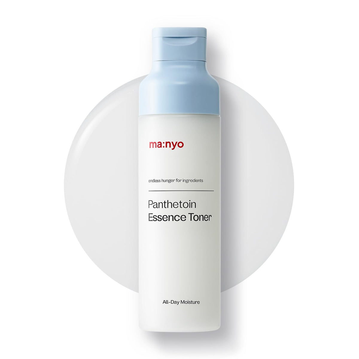 ma:nyo MANYO Panthetoin Essence Toner bottle showing hydration-friendly formula for sensitive skin