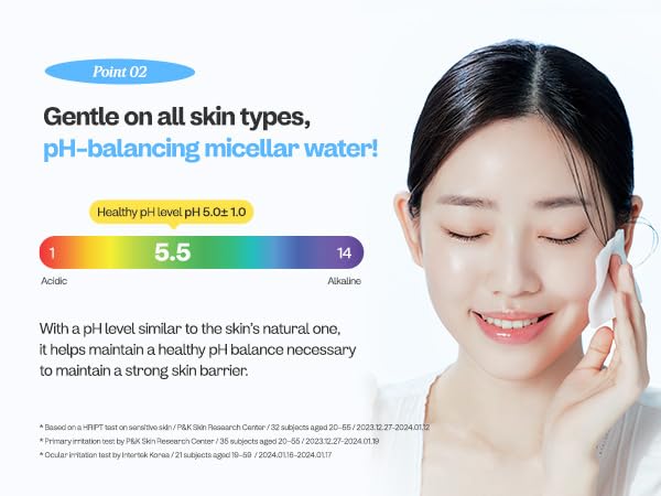 Manyo Pure Cleansing Water used in a Korean skincare routine setup.