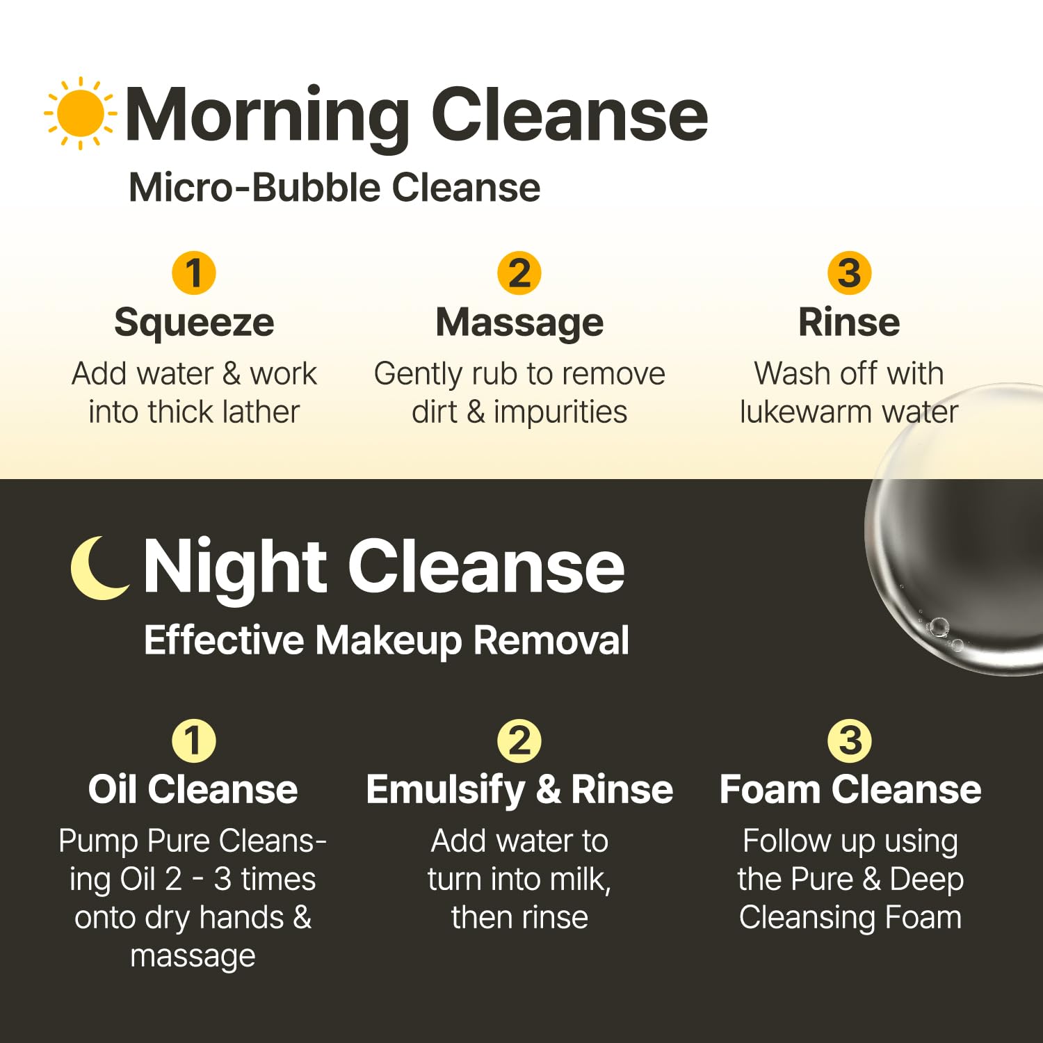 MANYO Pure & Deep Cleansing Foam ready for daily cleansing ritual.