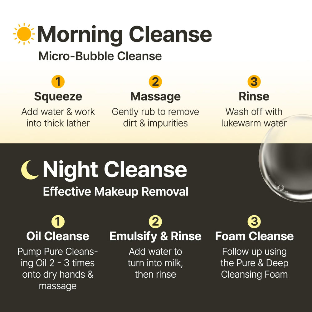 MANYO Pure & Deep Cleansing Foam ready for daily cleansing ritual.