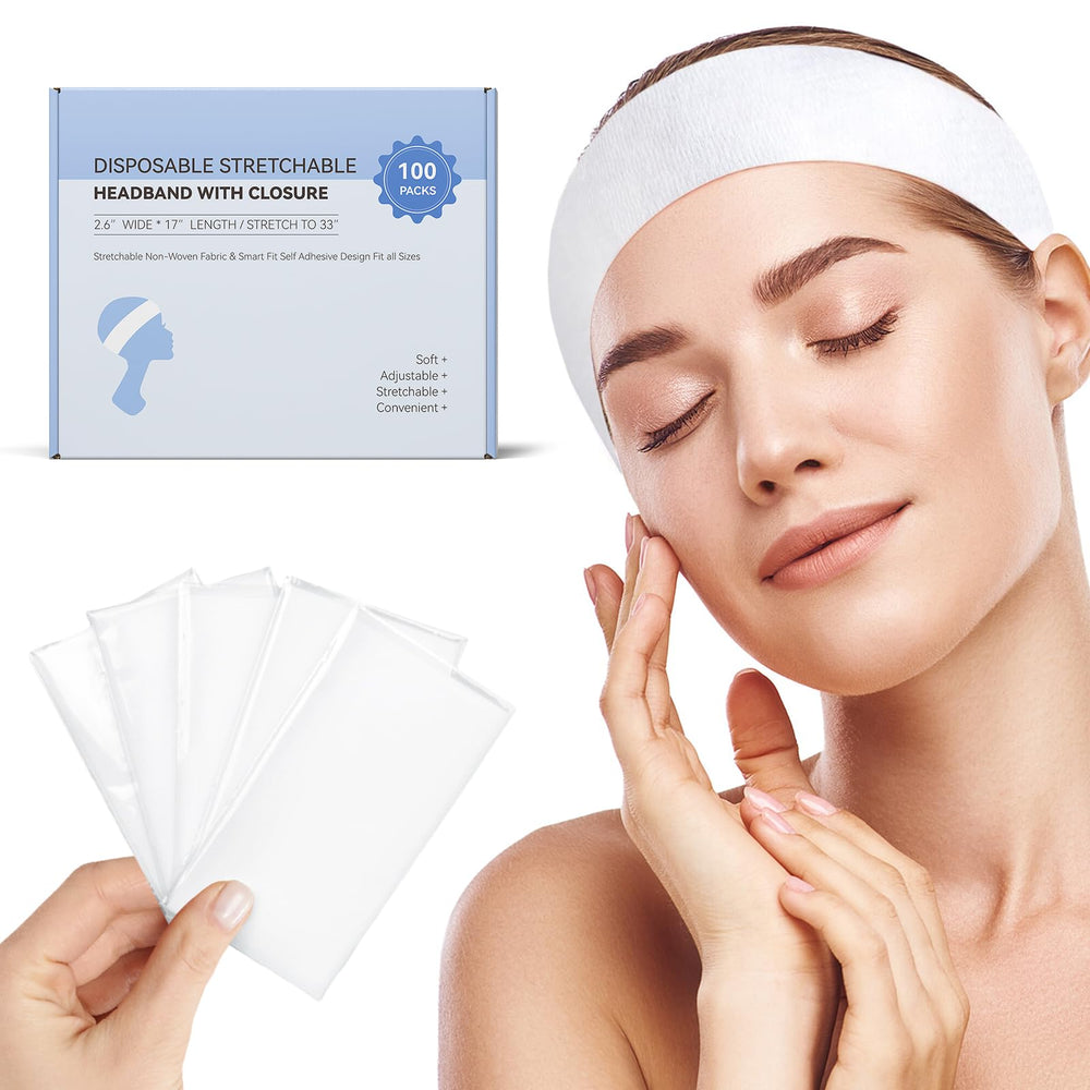 MaopaoBeauty disposable headbands packaging highlights hygienic single-use convenience for salons.