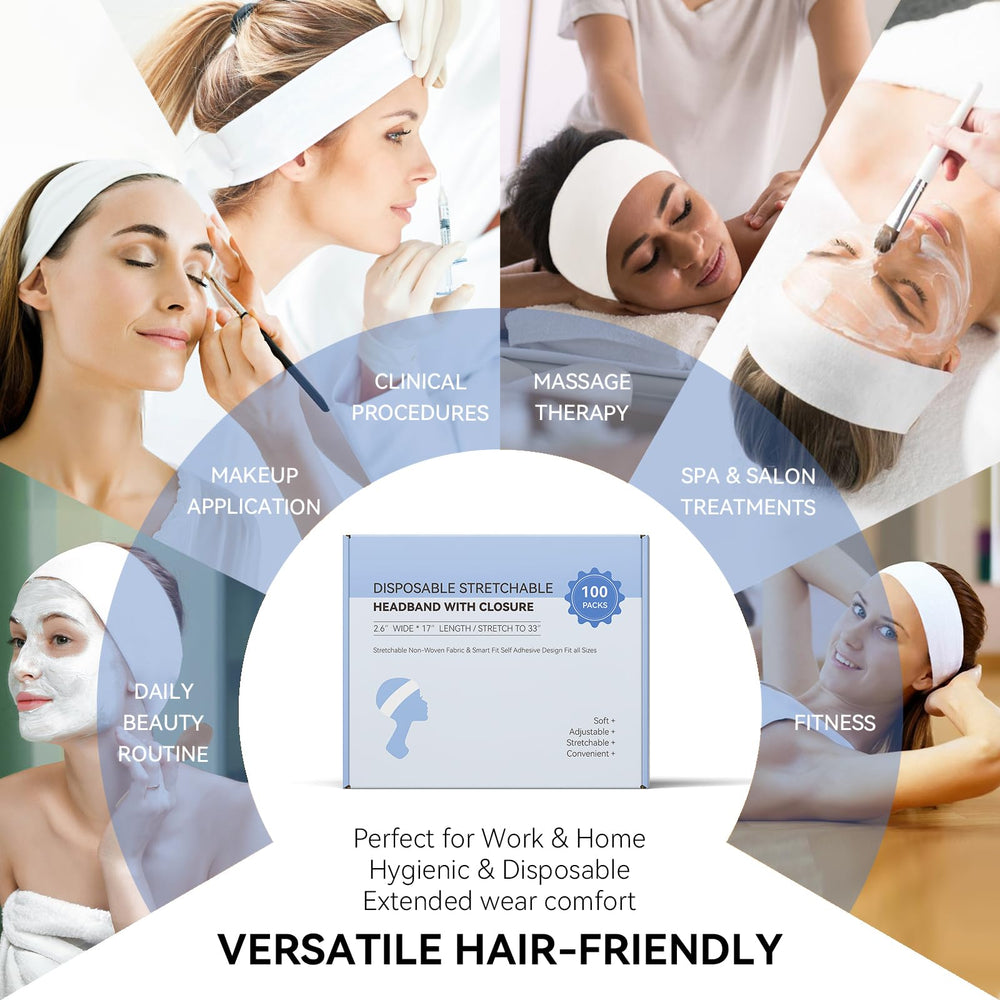MaopaoBeauty headbands elastic stretch supports long reach for various head sizes.