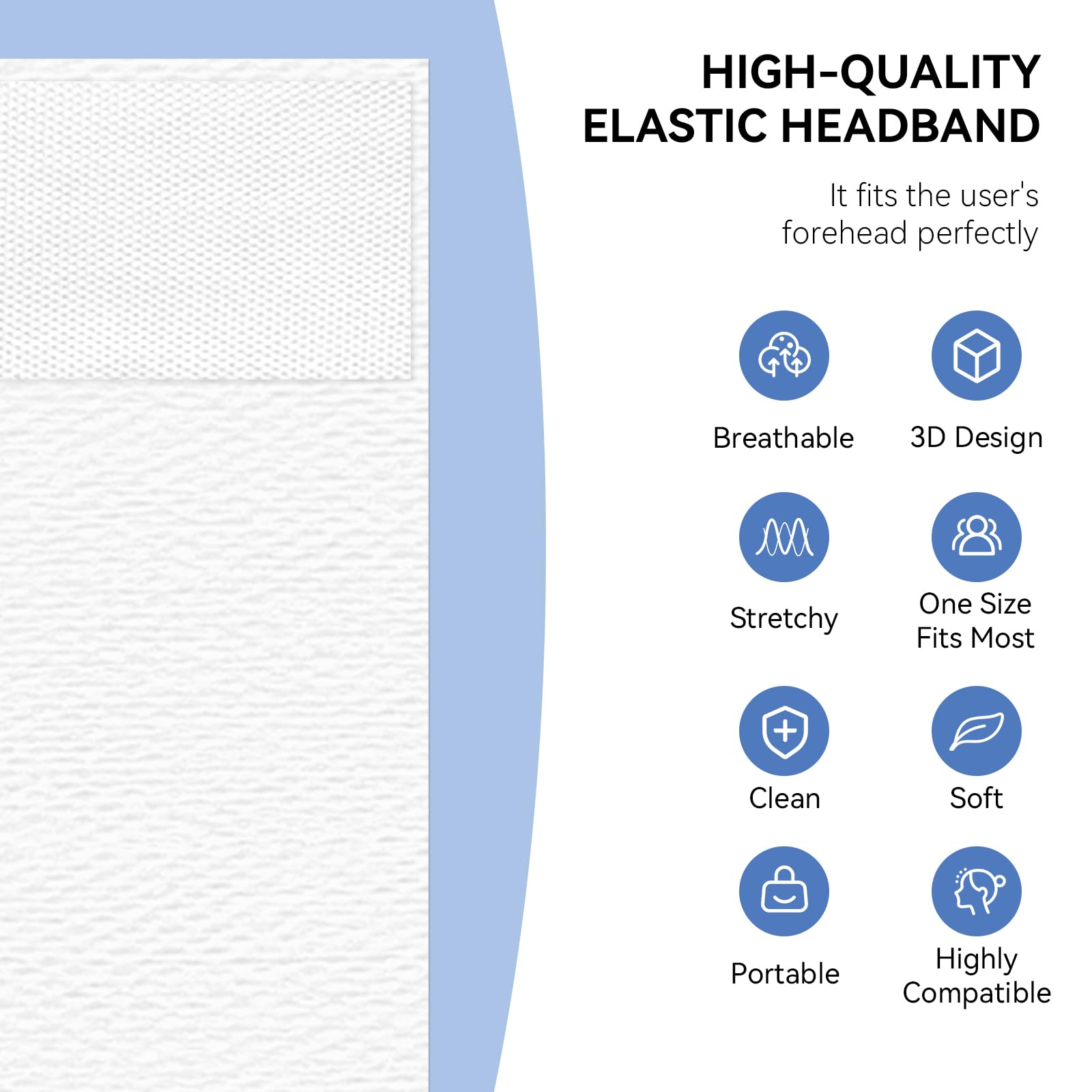 MaopaoBeauty headbands are individually wrapped for hygienic single-use protection.