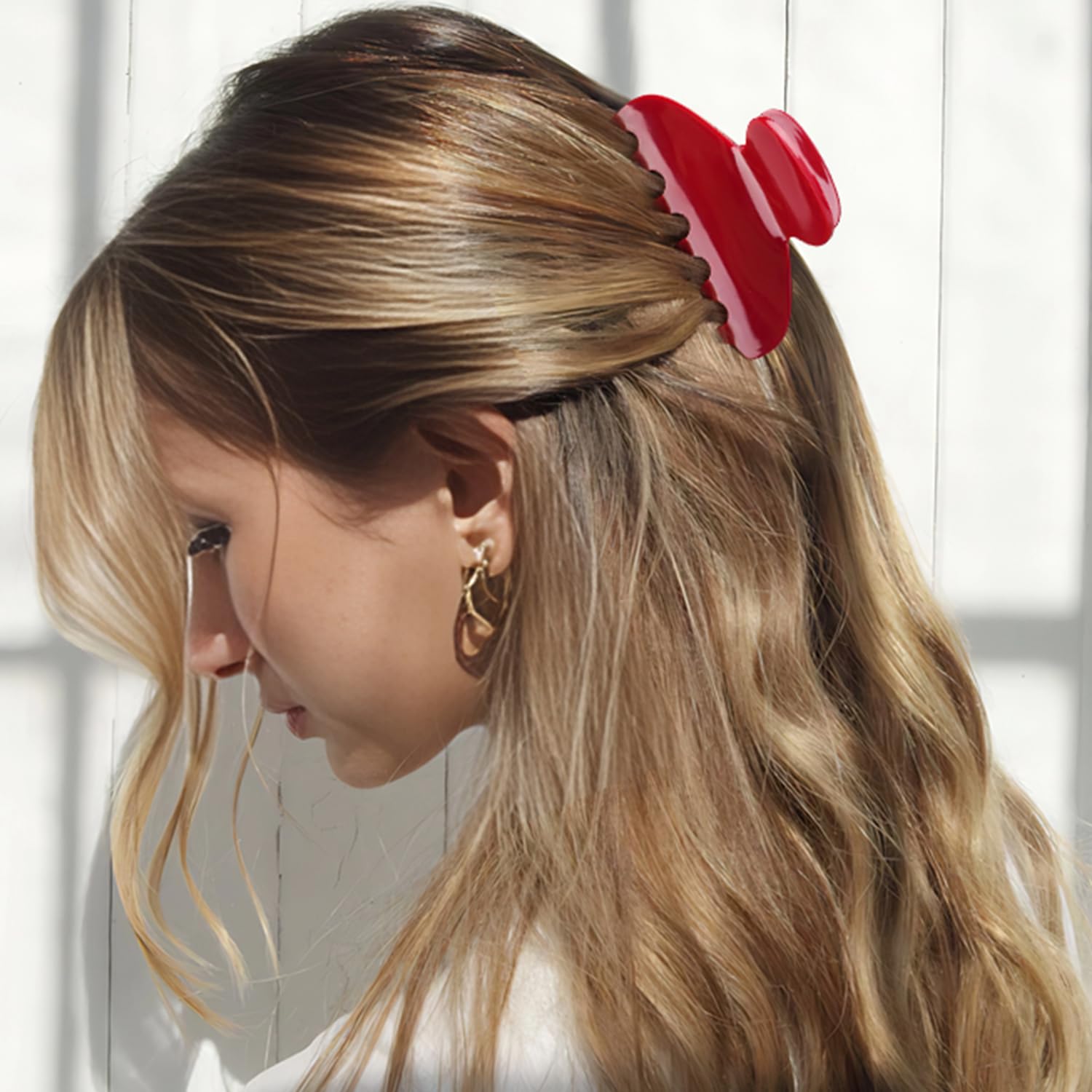 MAORULU elegant sparkle acetate clip with subtle shine