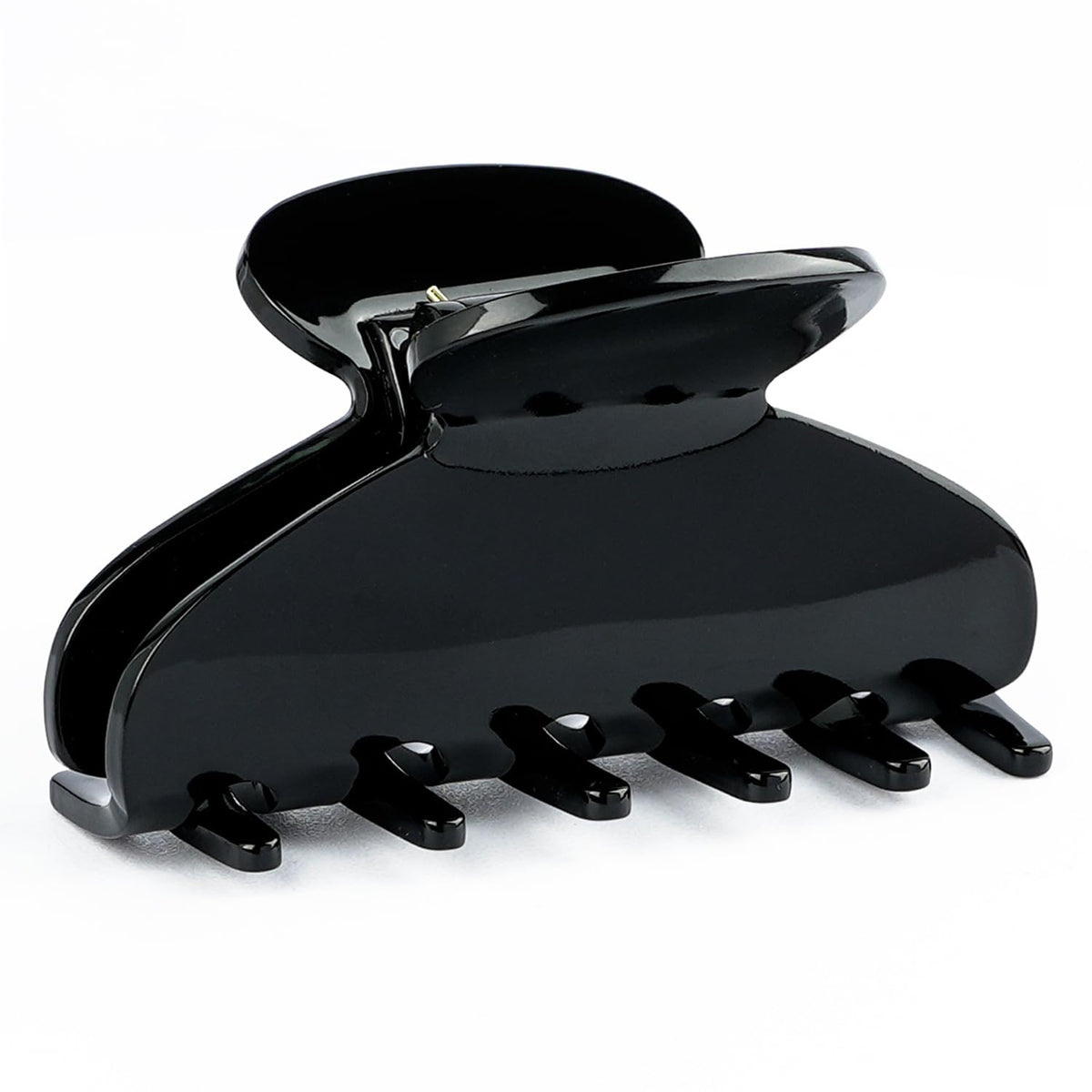 MAORULU medium cute acetate hair clip front view for secure half-up styling