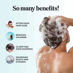 Maple Holistics After Swim Conditioner bottle on shelf demonstrates hair conditioning after swimming