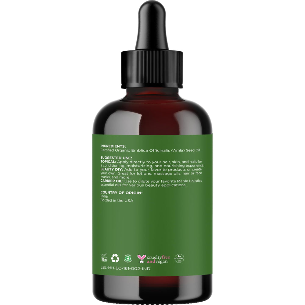 Maple Holistics Amla Oil hair shine boost on sleek strands