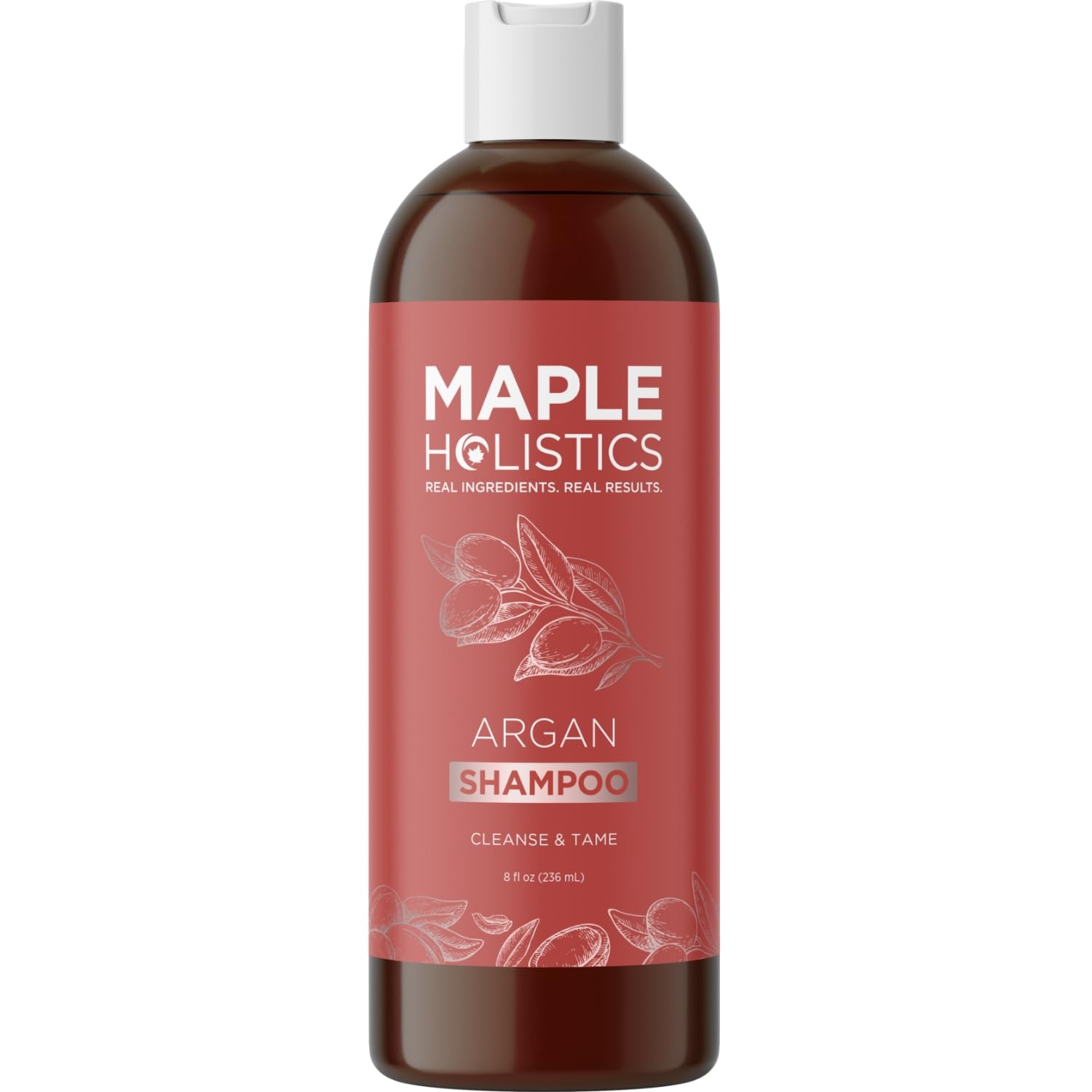 Maple Holistics Argan Oil Shampoo sulfate-free formula implies safer hair cleansing for daily use