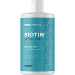 Maple Holistics Biotin Conditioner bottle showcasing nourishing formula for thinning hair