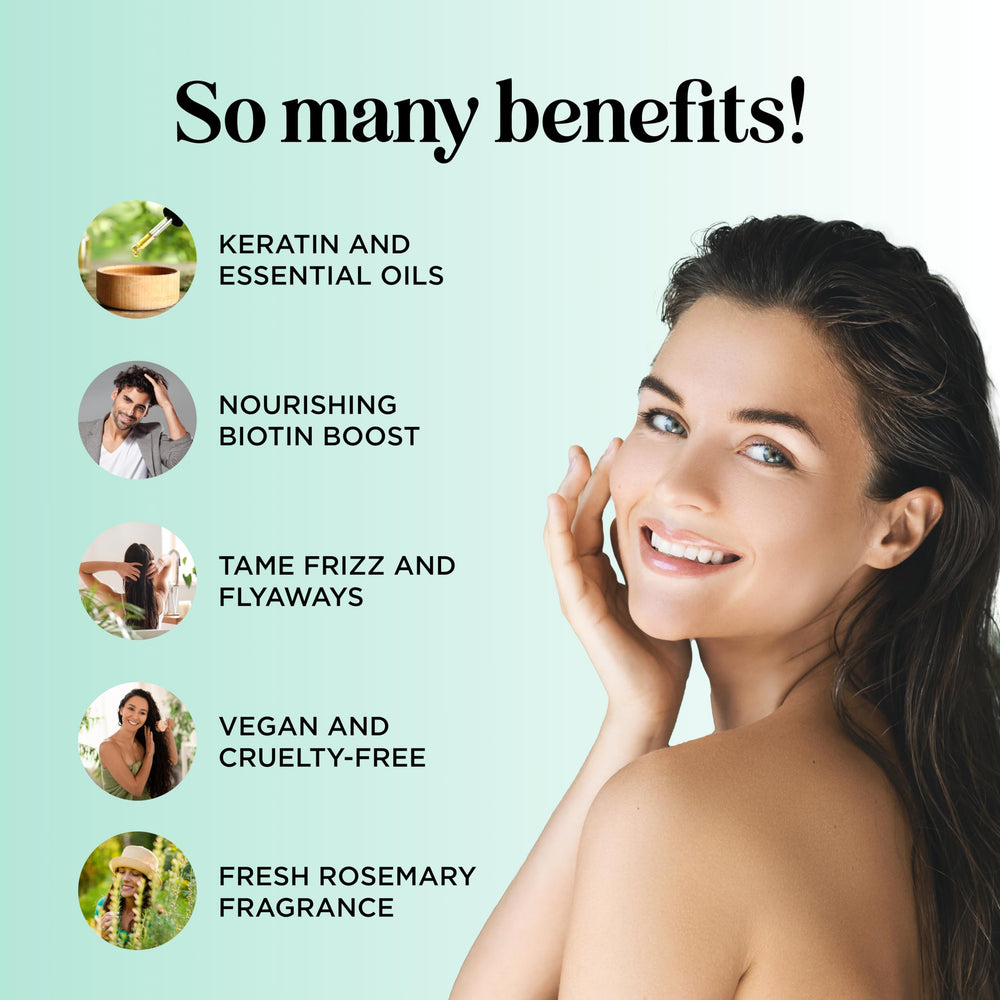 Maple Holistics Biotin Rosemary Conditioner hair application, showcasing smooth, manageable strands.