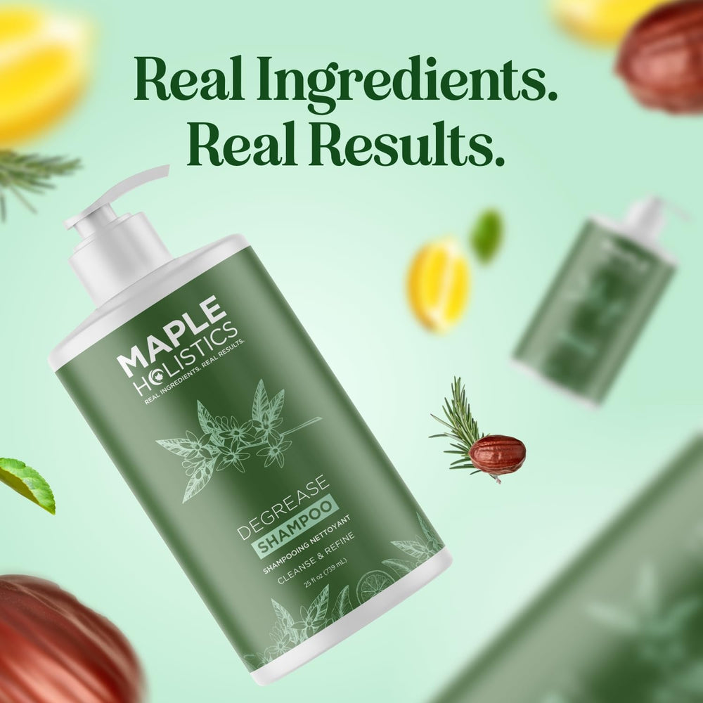 Maple Holistics clarifying shampoo 25 oz packaging suitable for regular use