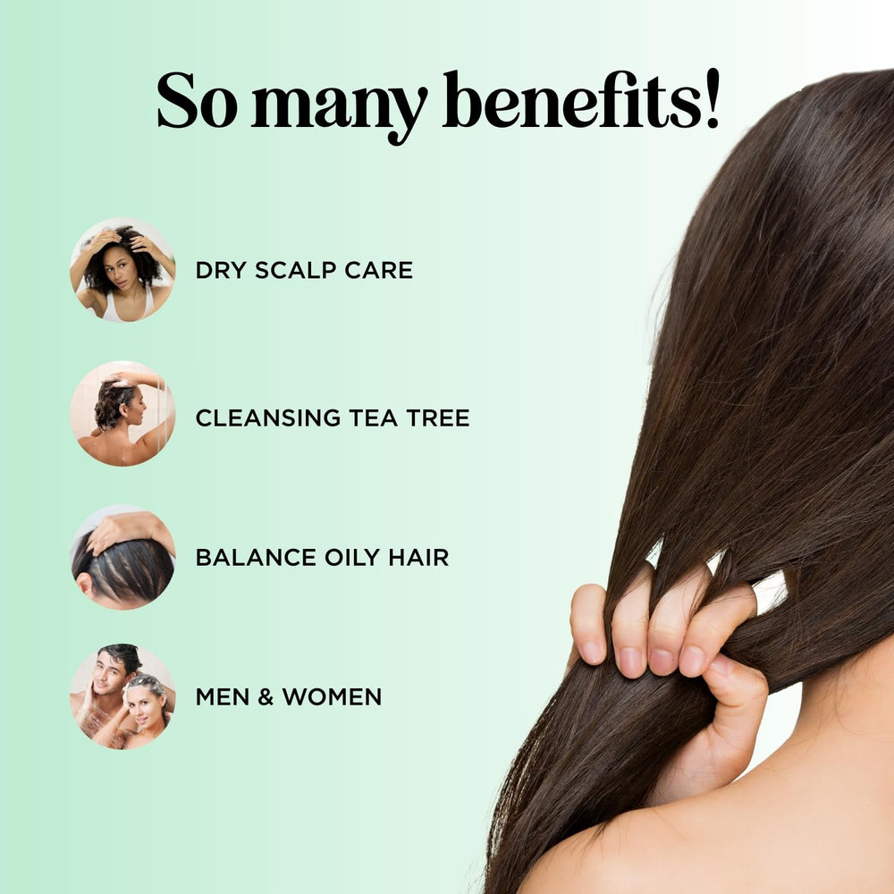 Maple Holistics clarifying shampoo scalp closeup after cleansing