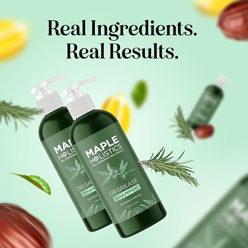 Maple Holistics clean scalp close-up hints at potential renewed hair vitality