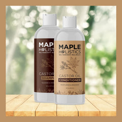 Maple Holistics conditioner dispensing pump enables easy, mess-free application.
