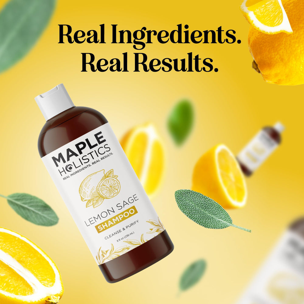 Maple Holistics gender-inclusive haircare scene shows shared use for men and women
