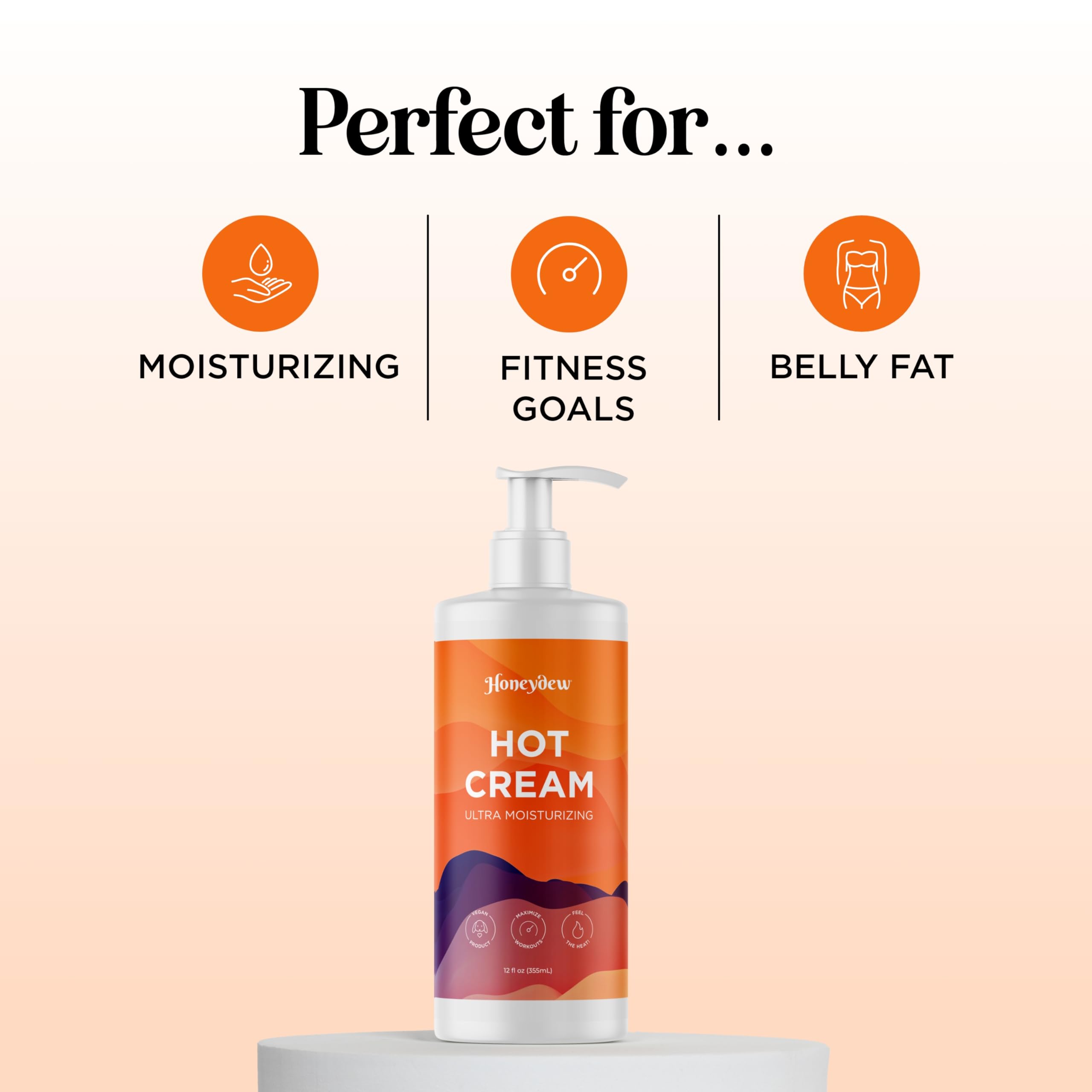 Maple Holistics Hot Cream Sweat Enhancer application on thighs and belly for sculpting feel