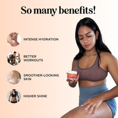 Maple Holistics Hot Firming Lotion texture closeup highlights moisturizing smooth feel