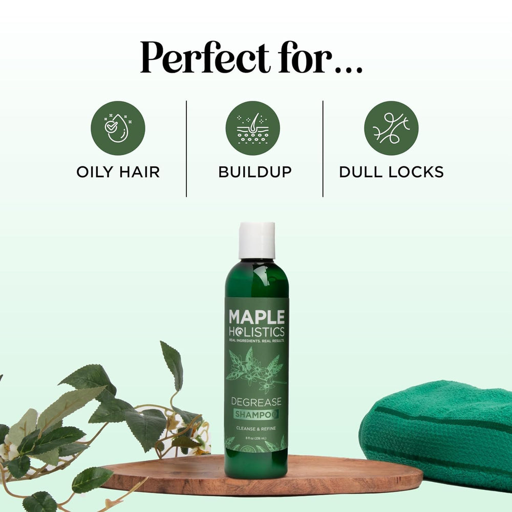 Maple Holistics jojoba oil beads illustrate nourishing natural ingredients.