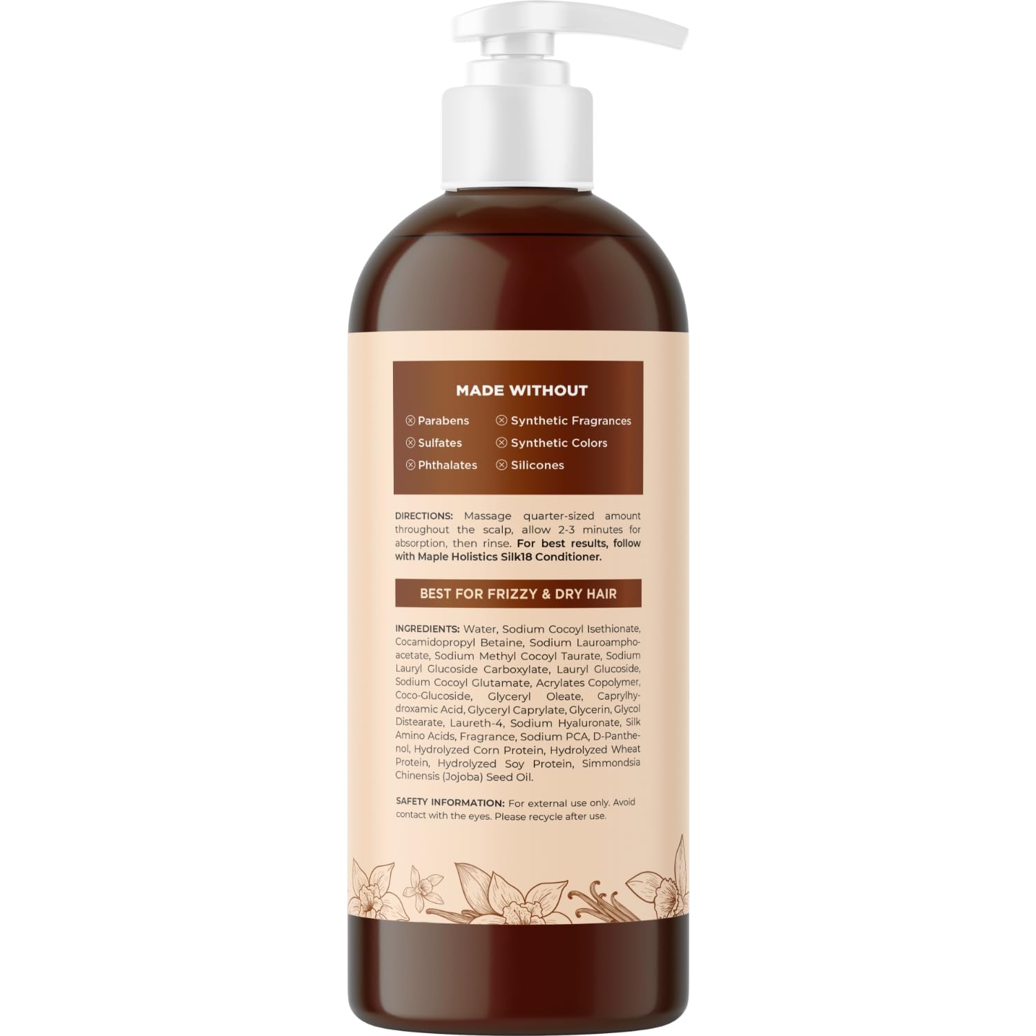 Maple Holistics jojoba oil ingredients-shampooJojoba oil nourishes moisture