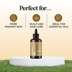 Maple Holistics Jojoba Oil on skin showing quick absorption and soft finish