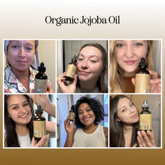Maple Holistics Jojoba Oil pump dispense close-up for easy application