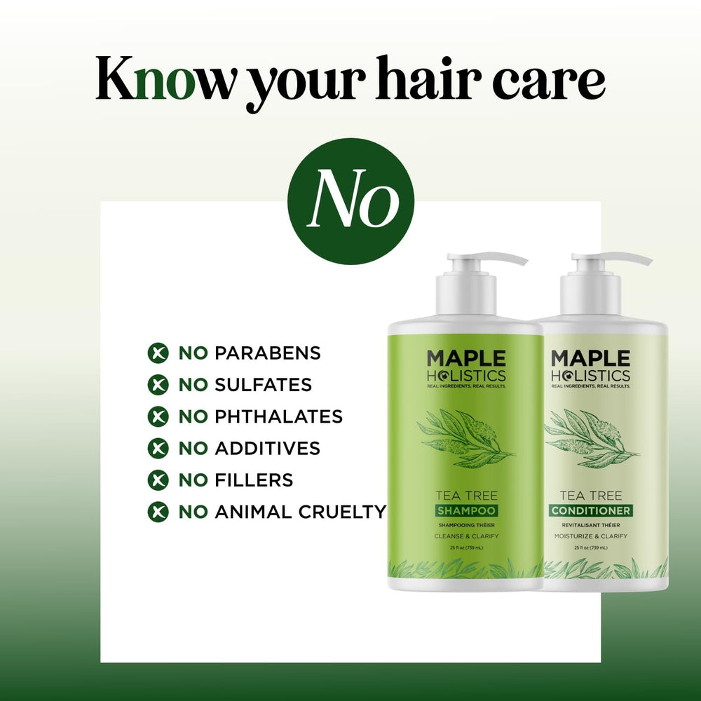 Maple Holistics nourished hair close-up suggests healthy shine and manageability