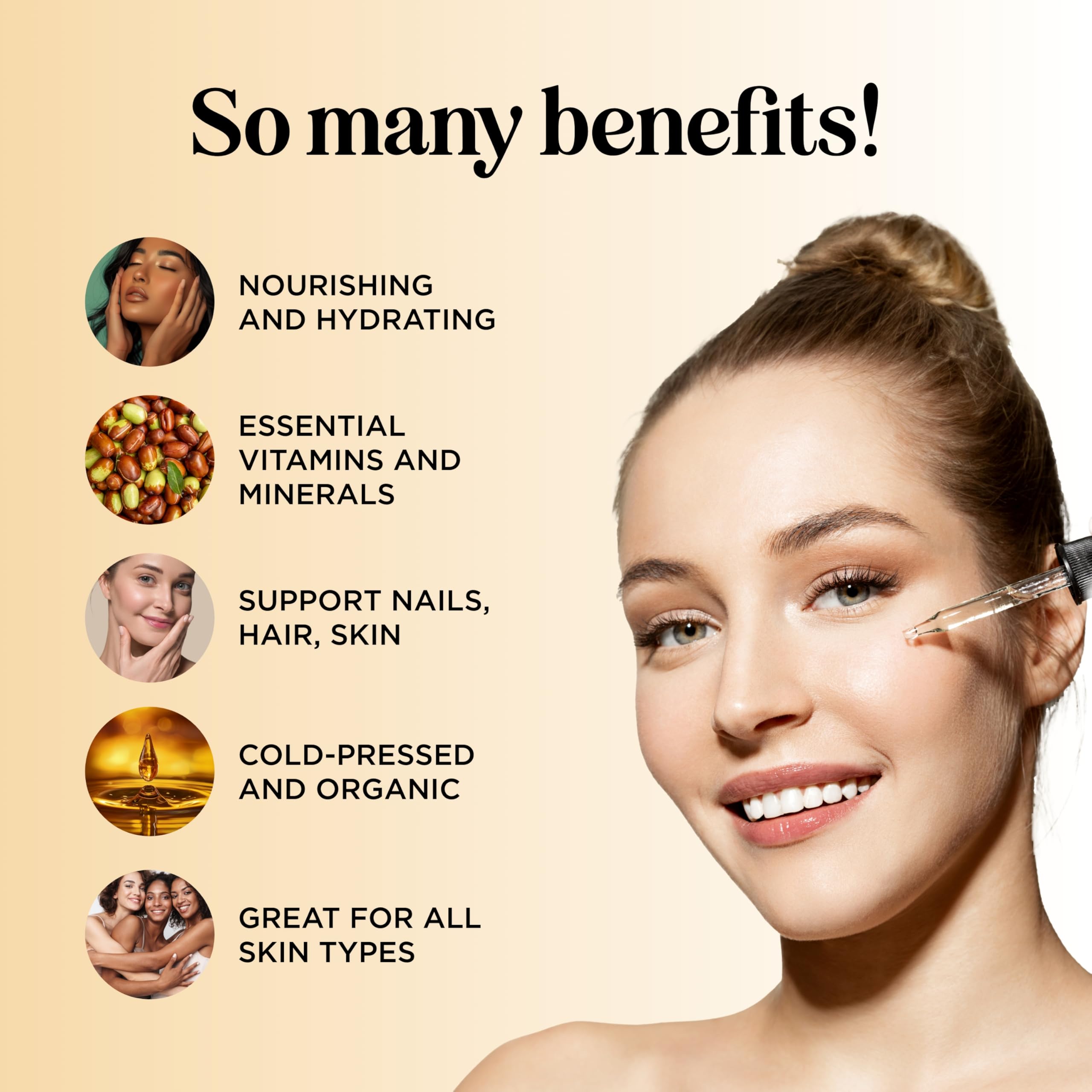 Maple Holistics Organic Jojoba Oil label highlighting organic and non-GMO formulation