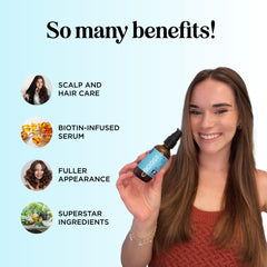 Maple Holistics peppermint oil cooling bottle communicates refreshing scalp sensation