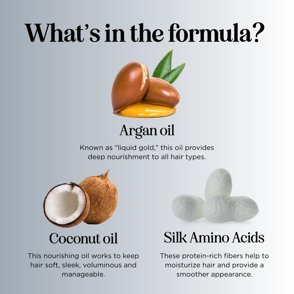 Maple Holistics protein-treatment formula graphic emphasizing strengthened hair strands