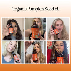 Maple Holistics Pumpkin Seed Oil texture closeup showcases unrefined quality