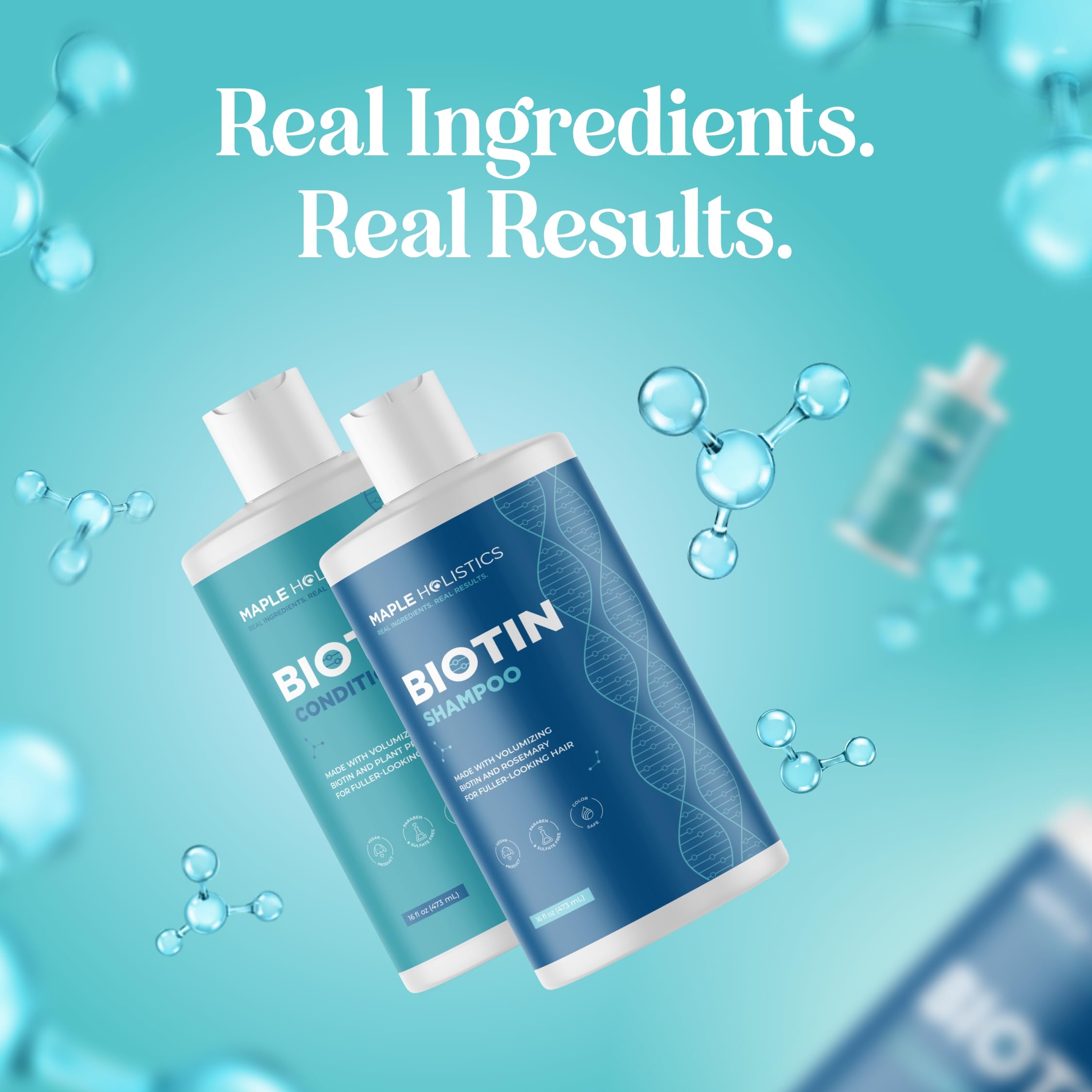 Maple Holistics Rosemary Biotin Shampoo close-up lather with aroma and gentle foam.