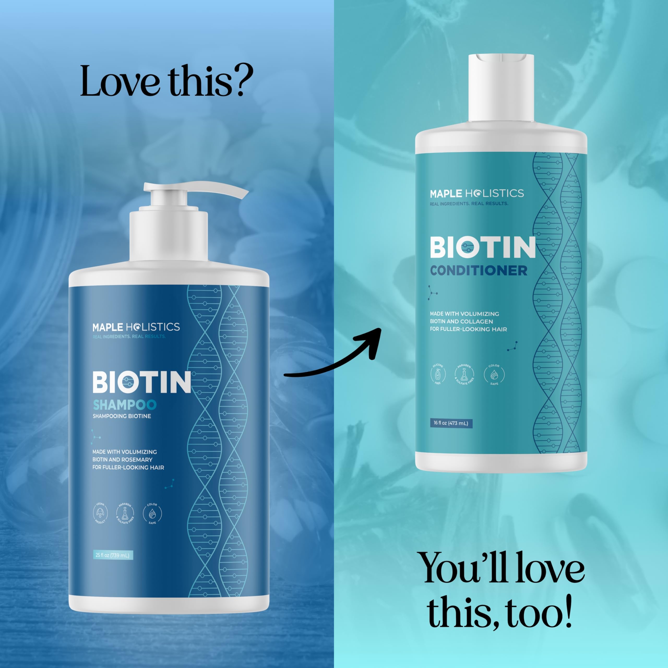 Maple Holistics rosemary-biotin shampoo for fine hair demonstrates volumizing potential