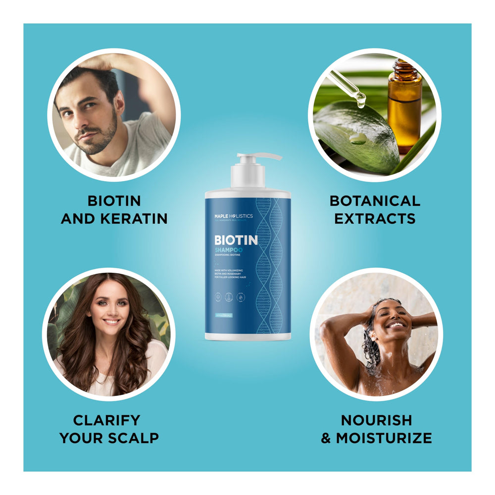 Maple Holistics ingredients view with argan oil and tea tree supports scalp nourishment