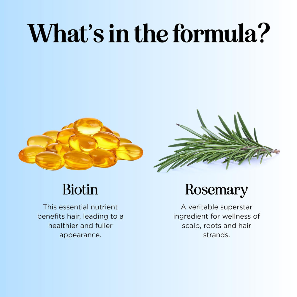 Maple Holistics rosemary biotin shampoo oil blend including argan and coconut oils for nourishment