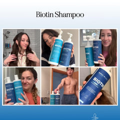 Maple Holistics rosemary biotin shampoo pump showcases easy dispensing for daily nourishing washes.