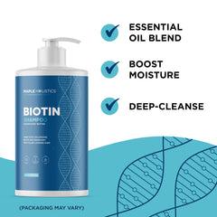 Maple Holistics rosemary-biotin shampoo pump makes daily use easy