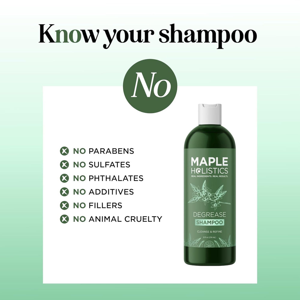 Maple Holistics rosemary oil drops emphasize natural, scalp-refreshing ingredients.